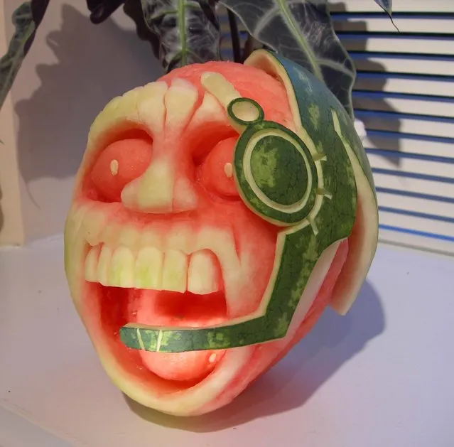 Watermelons are one of the sweetest parts of summer, but there’s no reason not to have some fun with them before you start eating. Artist Clive Cooper of Sparksfly Design saw beauty in the rinds and got to work carving sculptures out of the fruit before digging in.