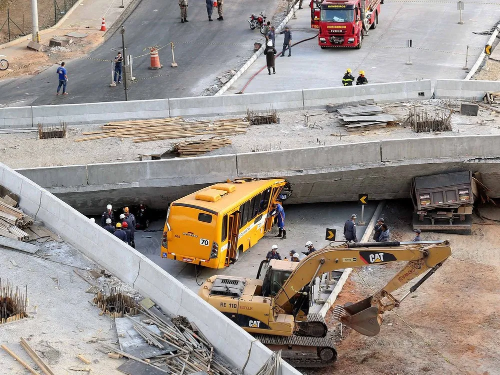 Construction Bridge Collapses in Brazil