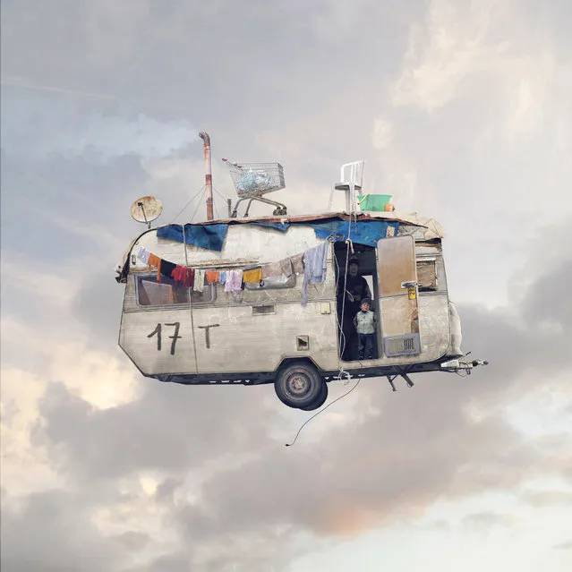 Laurent Chehere's “Flying Houses”: “Caravan”. (Photo by Laurent Chehere)