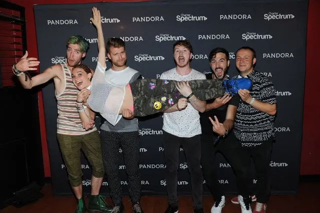 Etienne Bowler, Amanda Duffy, Jesse Blum, Mike Murphy, Will Hehir, and Marc Campbell appear as Charter Spectrum Presents MisterWives Powered By Pandora on September 14, 2015 in Madison, Wisconsin. (Photo by Timothy Hiatt/Getty Images for Pandora)