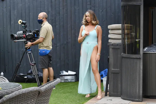 English television personality and model Amy Childs at “The Only Way Is Essex” TV show filming in Brentwood, Essex, England on July 28, 2020. (Photo by Beretta/Sims/Rex Features/Shutterstock)