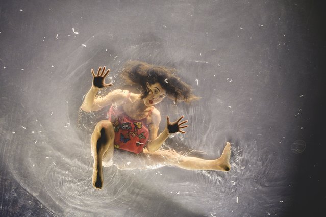 General view of performance during the “Fuerza Bruta Wayra” show on February 28, 2024 in Barcelona, Spain. (Photo by Xavi Torrent/Getty Images)