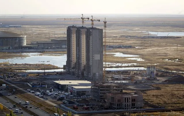 A general view of a construction site in Astana, Kazakhstan, October 8, 2015. (Photo by Shamil Zhumatov/Reuters)