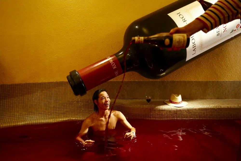 Bathing in Wine