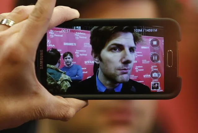 Actor Adam Scott attends the premiere of the film “The Overnight” at the Sundance Film Festival in Park City, Utah, January 23, 2015. (Photo by Jim Urquhart/Reuters)