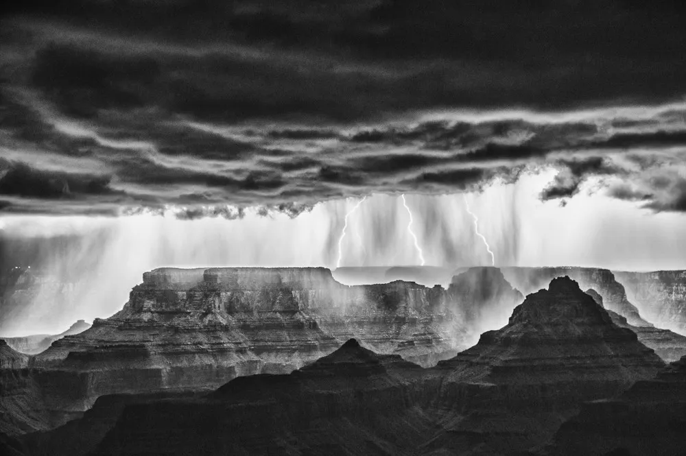 Electrical Storms Over the Grand Canyon