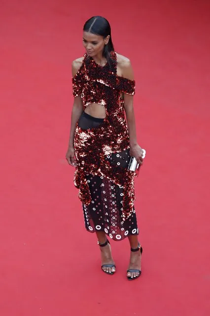 Liya Kebede attends Premiere of “Mad Max: Fury Road” during the 68th annual Cannes Film Festival on May 14, 2015 in Cannes, France. (Photo by Pool/Getty Images)