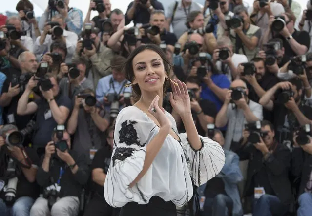 Cast member Madalina Diana Ghenea poses during a photocall for the film “Youth” in competition at the 68th Cannes Film Festival in Cannes, southern France, May 20, 2015. (Photo by Yves Herman/Reuters)