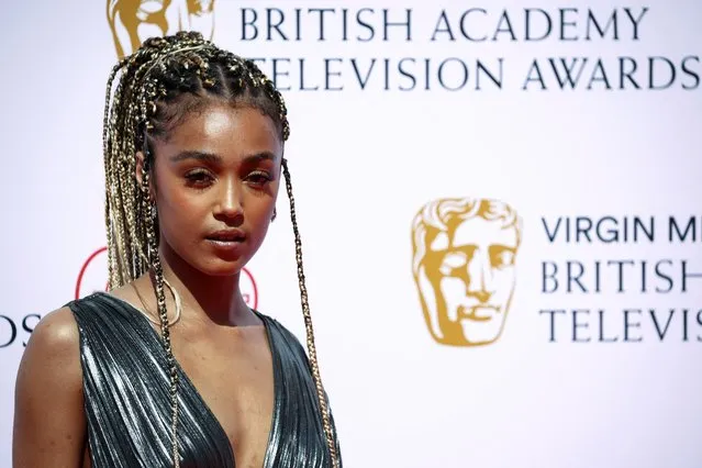 English actress Jasmine Jobson arrives at the British Academy Television Awards in London, Britain, May 8, 2022. (Photo by Henry Nicholls/Reuters)