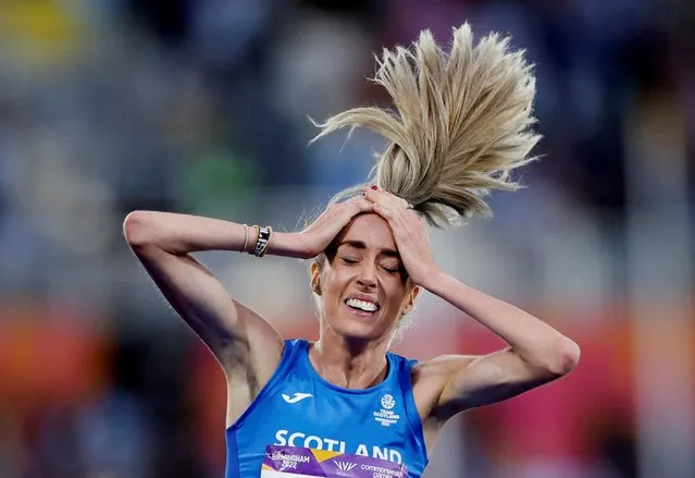 Eilish McColgan of Scotland wins gold in the women's 10,000m finals during the athletics on day six of the Birmingham 2022 Commonwealth Games at Alexander Stadium on August 03, 2022 on the Birmingham, United Kingdom. (Photo by John Sibley/Reuters)
