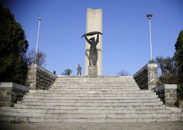 General view of the memorial monument to the “People's Revolution” in Kumanovo, Macedonia November 22, 2014. (Photo by Ognen Teofilovski/Reuters)