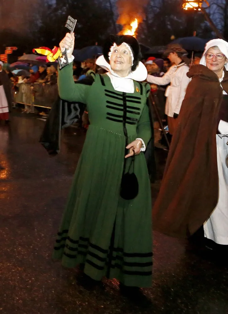 The Annual Procession of the Fete de l'Escalade in Switzerland