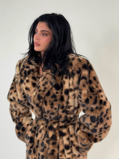 American media personality and socialite Kylie Jenner wears leopard in anticipation of her new Khy drop on November 12, 2025. (Photo by kyliejenner/Instagram)