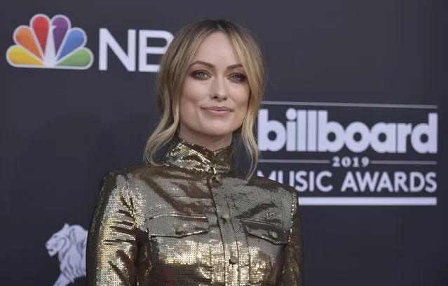 Olivia Wilde arrives at the Billboard Music Awards on Wednesday, May 1, 2019, at the MGM Grand Garden Arena in Las Vegas. (Photo by Richard Shotwell/Invision/AP Photo)