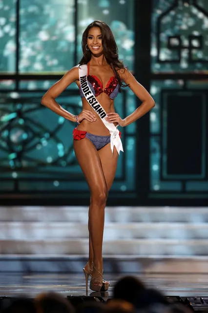 Miss Rhode Island Anea Garcia participates in the swimsuit competition during the preliminary round of the Miss USA Pageant in Baton Rouge, La., Wednesday, July 8, 2015. (Photo by Gerald Herbert/AP Photo)