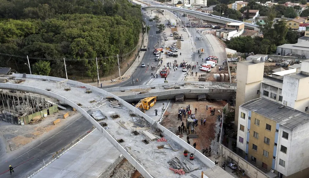 Construction Bridge Collapses in Brazil
