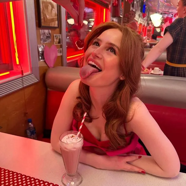 American actress and YouTuber Madeline Petsch in the second decade of May 2023 jokes about “intimacy“ while filming “Riverdale”. (Photo by madelame/Instagram)