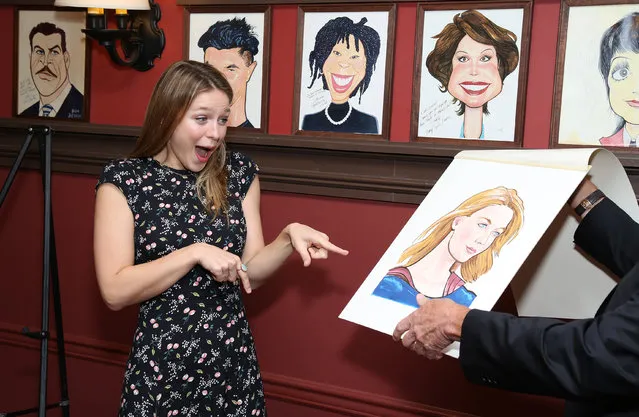 Melissa Benoist during her Sardi's portrait unveiling at Sardi's on July 31, 2018 in New York City. (Photo by Walter McBride/Getty Images)