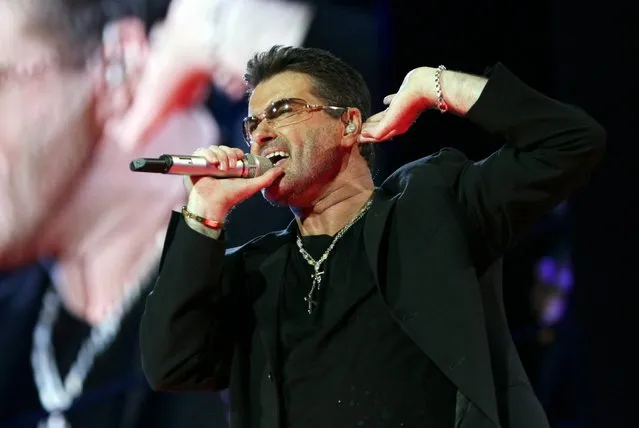 George Michael performs during the “Live 25” tour concert in Rome, Italy on July 21, 2007. George Michael dies aged 53 from heart failure at home on Christmas Day, December 25, 2016. The star – real name Georgios Kyriacos Panayiotou – had sold more than 100 million records worldwide. (Photo by Maria Laura Antonelli/Rex Features/Shutterstock)