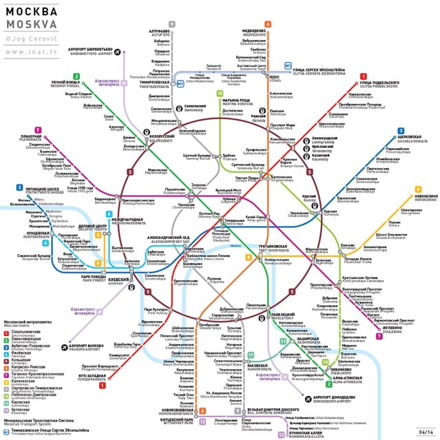 Metro map: Moscow, Russia. (Photo by Jug Cerovic)