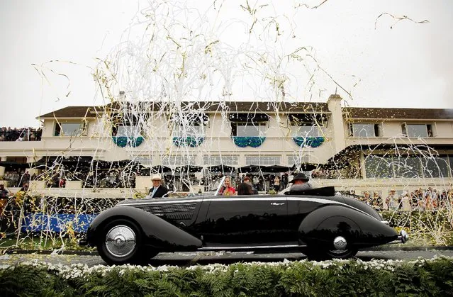 A 1936 Lancia Astura Pinin Farina Cabriolet owned by Richard Mattei wins the Best of Show prize at the Concours d'Elegance in Pebble Beach, California, U.S. August 21, 2016. (Photo by Michael Fiala/Reuters/Courtesy of The Revs Institute)
