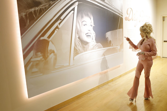 Dolly Parton attends the opening of Country Music Hall of Fame and Museum's new exhibit “Dolly Parton: Journey of a Seeker” at Country Music Hall of Fame and Museum on May 19, 2025 in Nashville, Tennessee. (Photo by Jason Kempin/Getty Images)