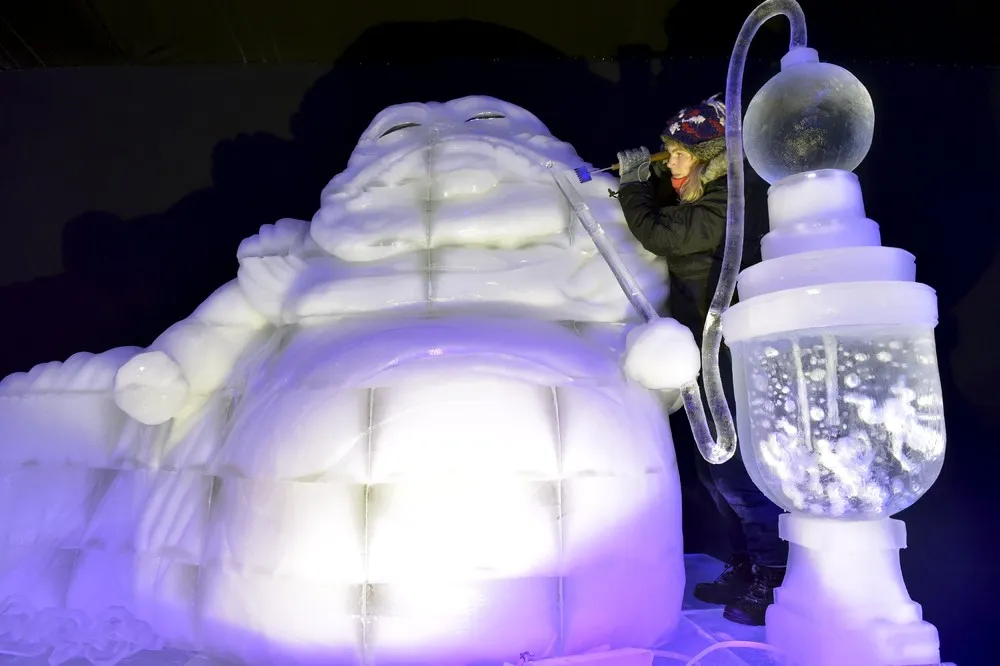 Ice Sculpture Festival in Belgium