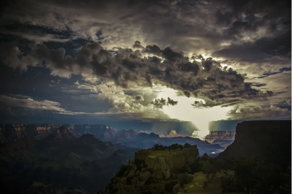 Electrical Storms Over the Grand Canyon
