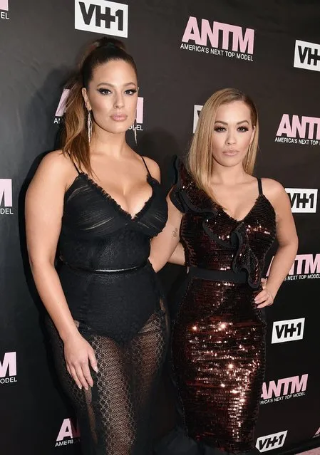 Model and ANTM Judge, Ashley Graham (L) and singer and ANTM Judge, Rita Ora attend the VH1 America's Next Top Model premiere party at Vandal on December 8, 2016 in New York City. (Photo by Bryan Bedder/Getty Images for VH1)