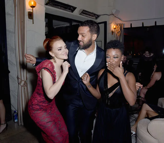 (L-R) Madeline Brewer, O. T. Fagbenle and Samira Wiley attend Netflix 2019 SAG Awards after party at Sunset Tower Hotel on January 27, 2019 in West Hollywood, California. (Photo by Presley Ann/Getty Images for Netflix)