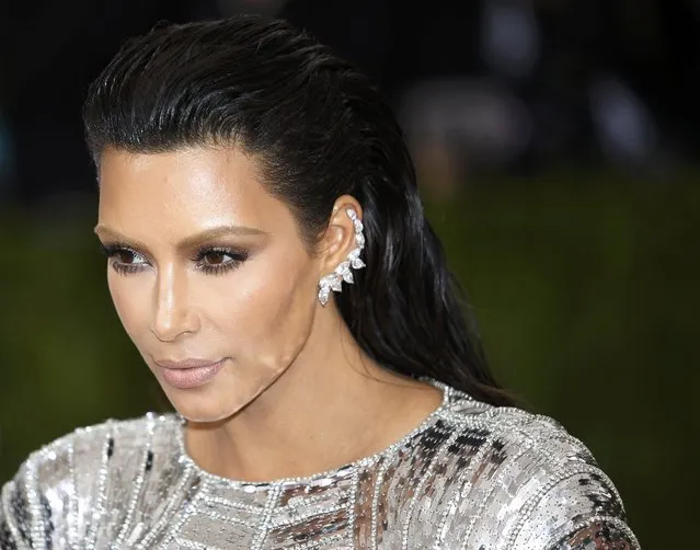 Kim Kardashian arrives at the Metropolitan Museum of Art Costume Institute Gala (Met Gala) to celebrate the opening of “Manus x Machina: Fashion in an Age of Technology” in the Manhattan borough of New York, May 2, 2016. (Photo by Eduardo Munoz/Reuters)