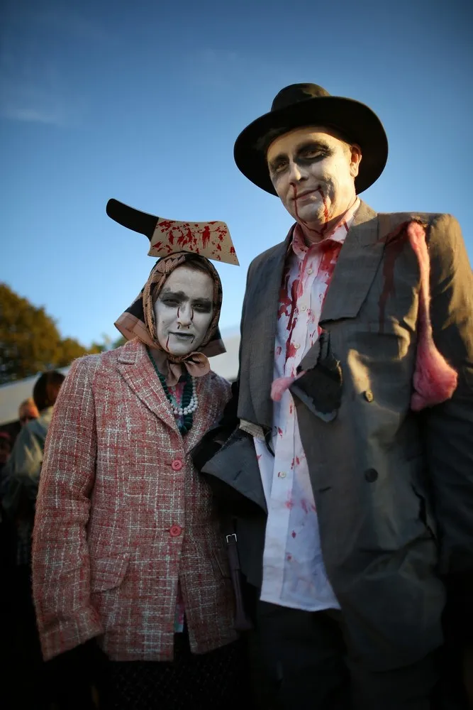 Shocktober Fest: People Attempt a World Record for the Most Zombies in One Place