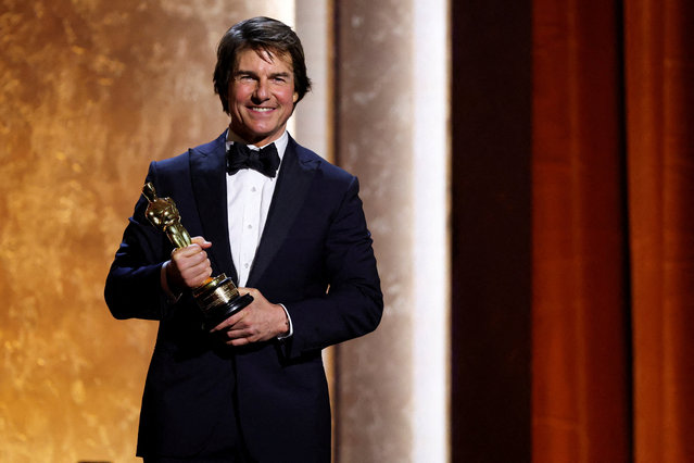 Tom Cruise poses with his honorary Oscar during the Academy of Motion Picture Arts and Sciences 16th Governors Awards in Los Angeles, California, U.S., November 16, 2025. (Photo by Mario Anzuoni/Reuters)