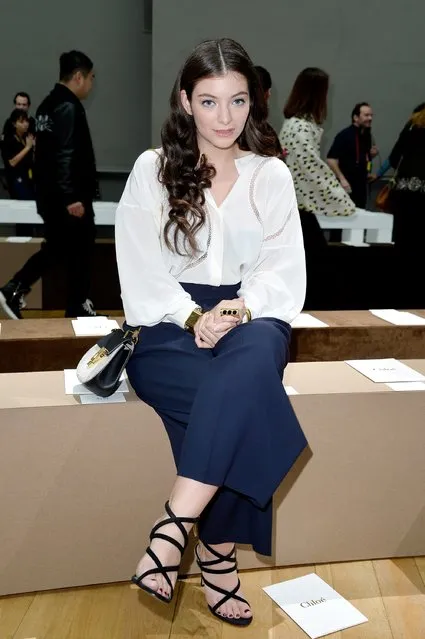 PARIS, FRANCE - MARCH 08:  Singer Lorde attends the Chloe show as part of the Paris Fashion Week Womenswear Fall/Winter 2015/2016 on March 8, 2015 in Paris, France.  (Photo by Pascal Le Segretain/Getty Images)