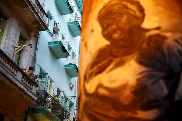 A graffiti of a Cuban woman is seen in Havana city, Cuba, March 17, 2016. (Photo by Ivan Alvarado/Reuters)