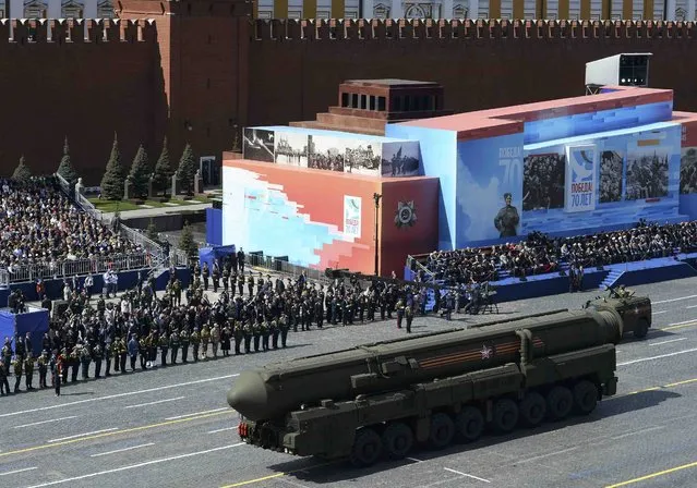 A Russian RS-24 Yars/SS-27 Mod 2 solid-propellant intercontinental ballistic missile is pictured during the Victory Day parade at Red Square in Moscow, Russia, May 9, 2015. (Photo by Reuters/Host Photo Agency/RIA Novosti)