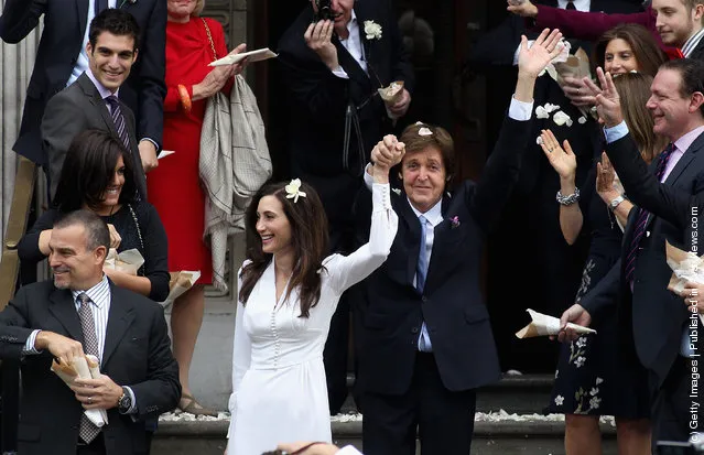 Paul McCartney and Nancy Shevell after their civil ceremony marriage