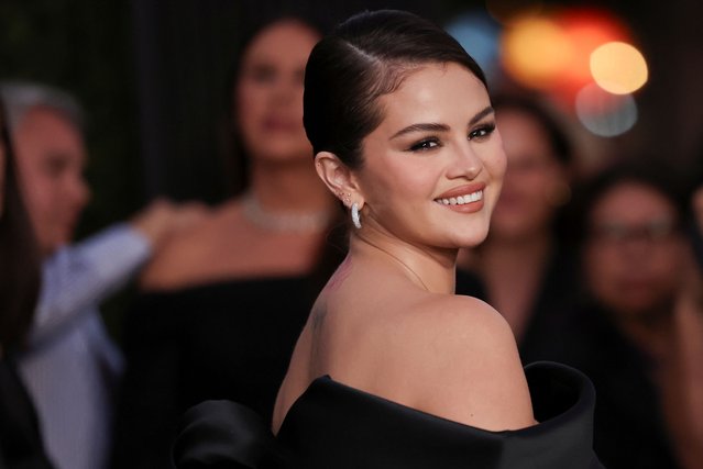 Cast member Selena Gomez attends a premiere for the film Emilia Perez at The Egyptian Theatre Hollywood in Los Angeles on October 22, 2024. (Photo by Mario Anzuoni/Reuters)