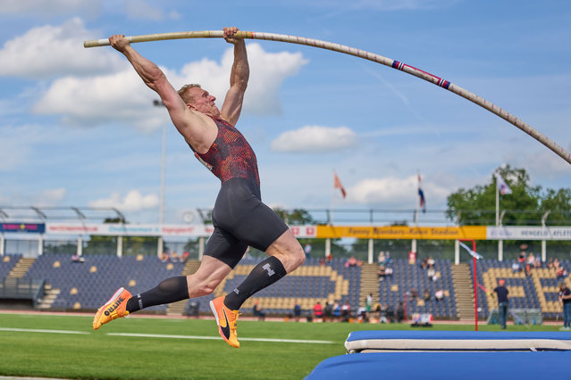 Dutch pole vaulter Menno Vloon competes during the athletics national championships in Hengelo, Netherlands on August 3, 2025. (Photo by Rob Pauel/Orange Pictures/Rex Features/Shutterstock)