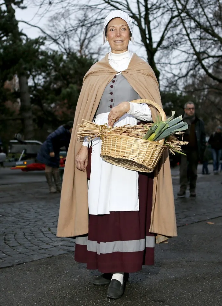 The Annual Procession of the Fete de l'Escalade in Switzerland
