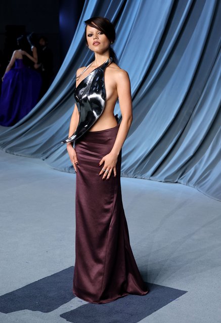 American actress Jenna Ortega attends the 5th Annual Academy Museum Gala at the Academy Museum of Motion Pictures on October 18, 2025 in Los Angeles, California. (Photo by Amy Sussman/Getty Images)