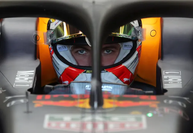 Red Bull's Dutch driver Max Verstappen steers his car during the Formula One Azerbaijan Grand Prix at the Baku City Circuit in Baku on April 28, 2019. (Photo by Anton Vaganov/Reuters)