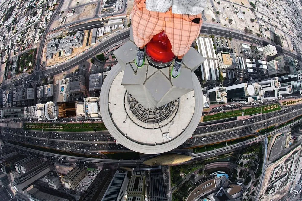 Selfie After Climbing 1,350ft Dubai Tower (Updated)