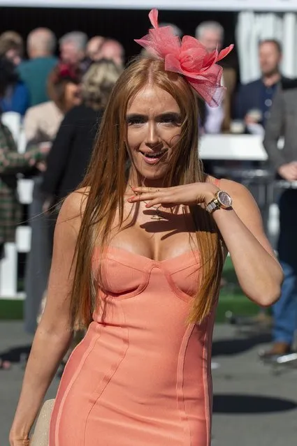 Racegoers on Ladies Day at Aintree Racecourse, Liverpool, during the Randox Health Grand National Festival on Friday, April 8, 2022. (Photo by Splash News and Pictures)