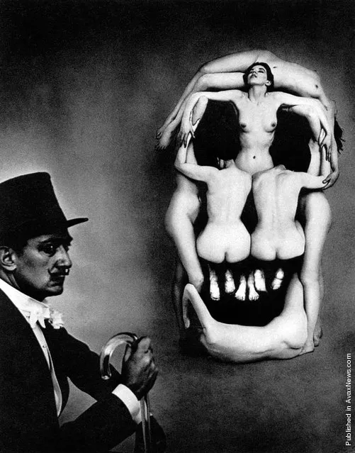 Spanish Surrealist Painter Salvador Dali. “In Voluptate Mors”. USA, New York City, 1951. (Photo by Philippe Halsman)