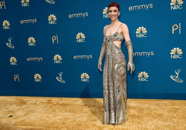 American actress Britt Lower at the 74th Primetime Emmy Awards held at Microsoft Theater on September 12, 2022 in Los Angeles, California. (Photo by Aude Guerrucci/Reuters)
