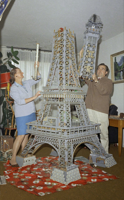 Two and a half million matches were used to build this 10 foot high Eiffel Tower, seen September 10, 1971. It took 4 years to build. (Photo by Michel Lipchitz/AP Photo)
