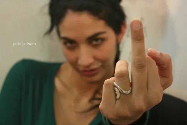 “The Finger”. (Photo by Ernesto Olivera)