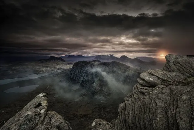 Cliff Hand, with a view towards Assynt and Coigach, Highlands. (Photo by David Hutchings/Mountain Photo of the Year)