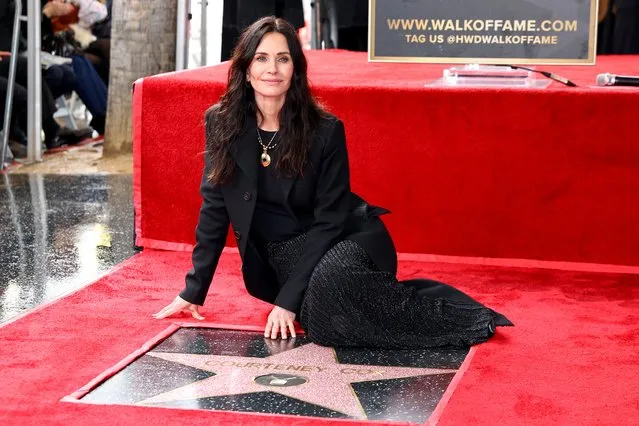 American actress Courteney Cox attends her Hollywood Walk of Fame Star Ceremony on February 27, 2023 in Hollywood, California. (Photo by Leon Bennett/Getty Images)